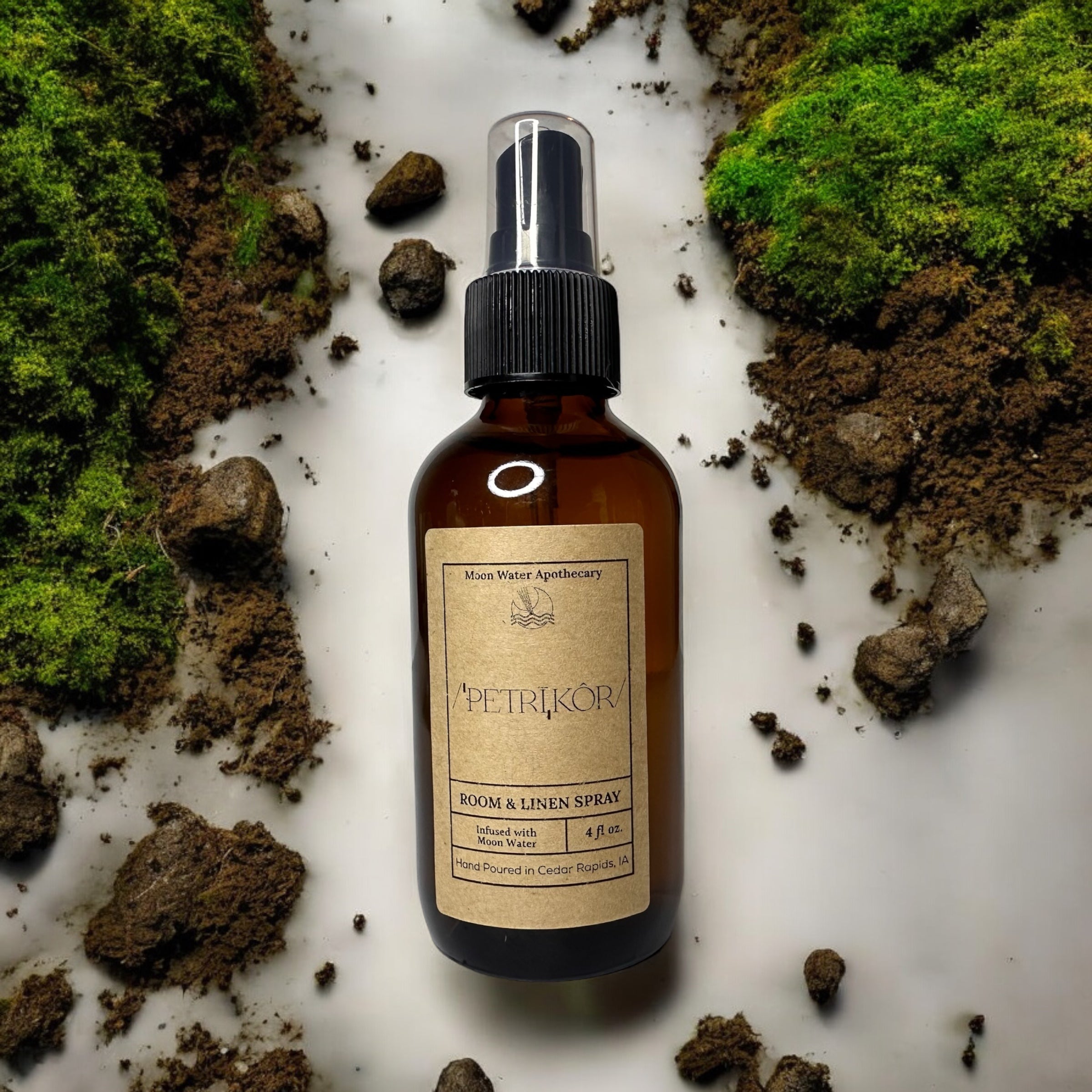 Petrichor - /ˈpetrīˌkôr/ - The Smell of Rain - Room and Linen Spray