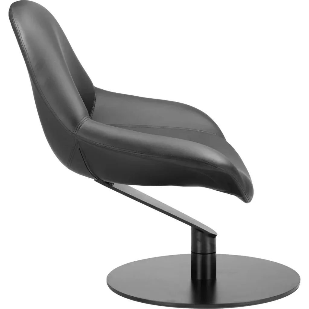 Fauteuil d'appoint noir Poole Wood & Steel