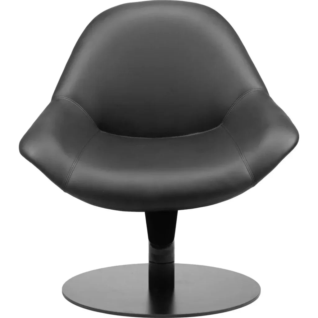 Fauteuil d'appoint noir Poole Wood & Steel