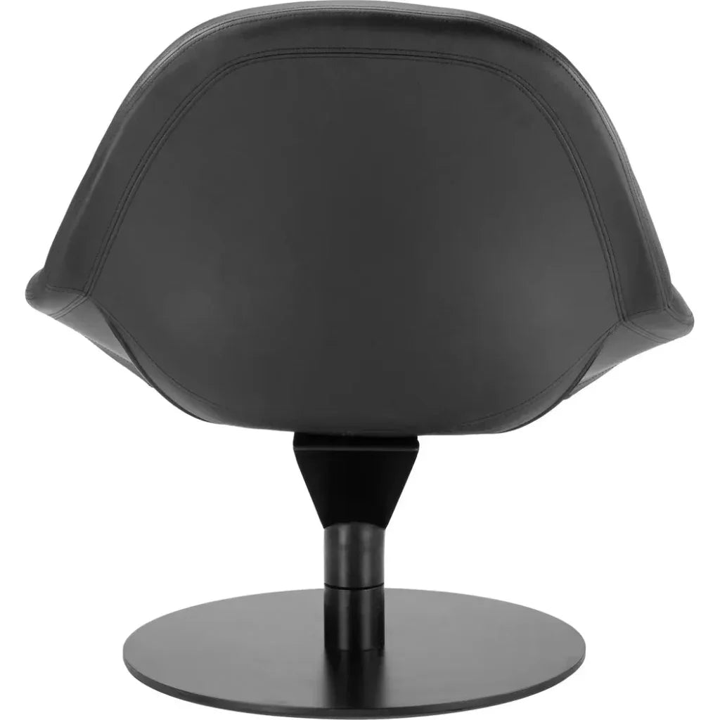 Fauteuil d'appoint noir Poole Wood & Steel