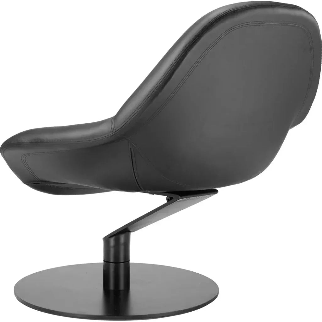 Fauteuil d'appoint noir Poole Wood & Steel