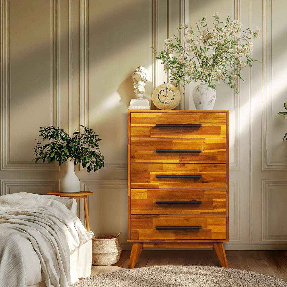 Linea Acacia Solid Wood Dresser