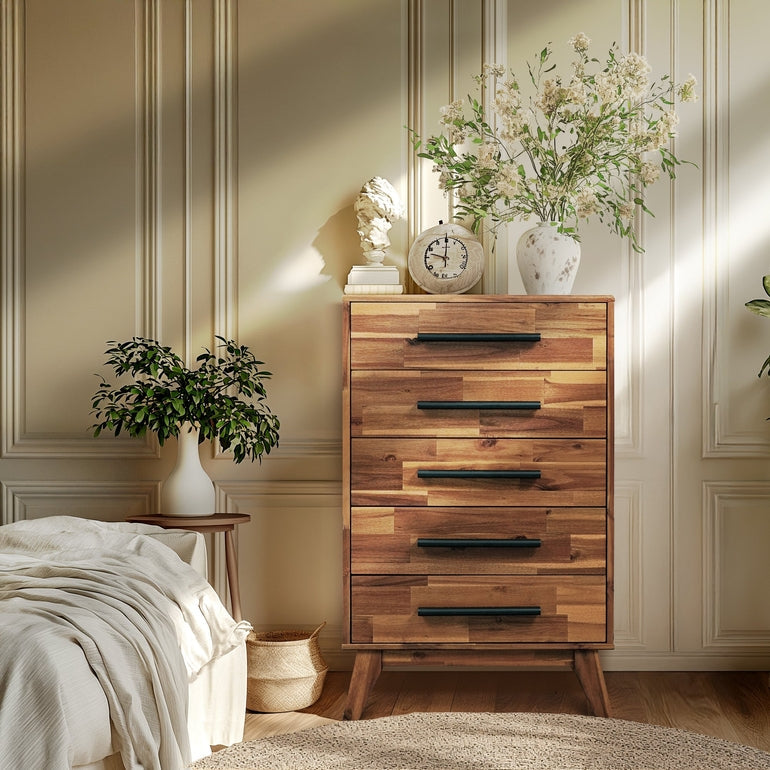Linea Acacia Solid Wood Dresser