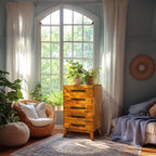 Commode en bois massif Linea Acacia