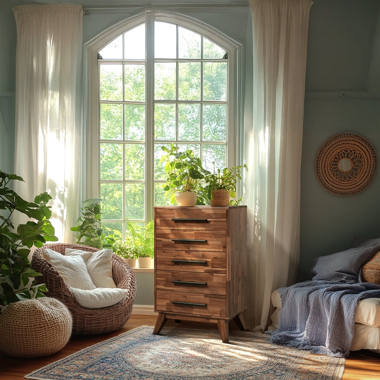 Linea Acacia Solid Wood Dresser