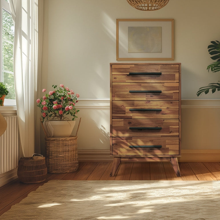 Linea Acacia Solid Wood Dresser