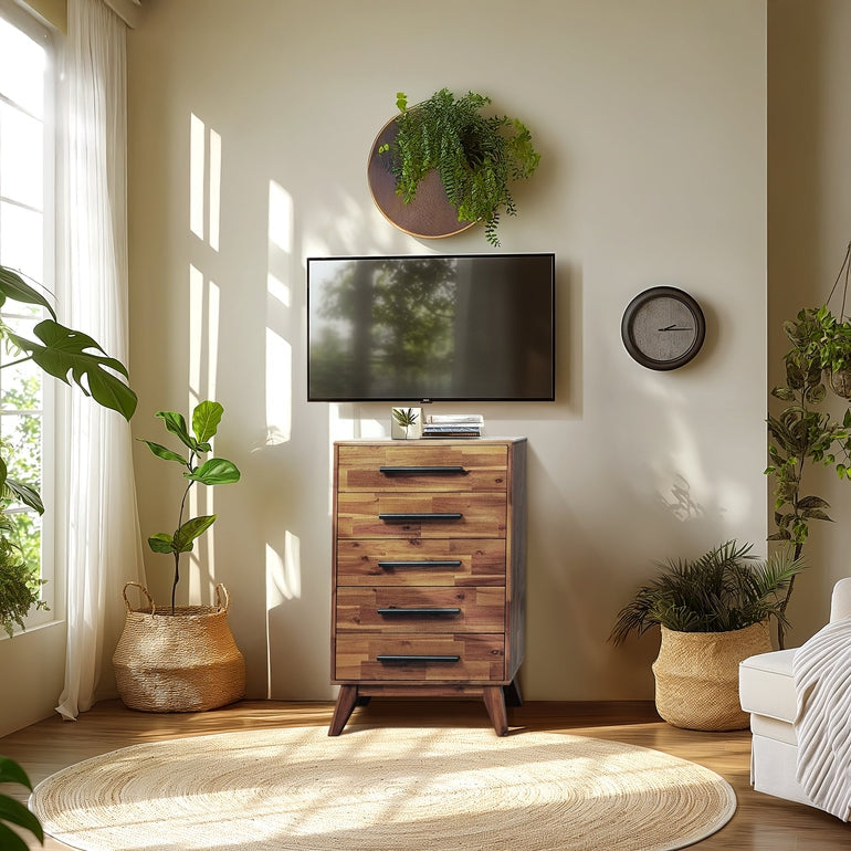 Linea Acacia Solid Wood Dresser