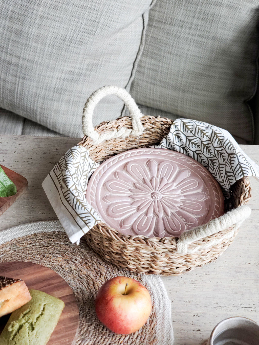 Chauffe-Pain et Panier - Fleur Vintage