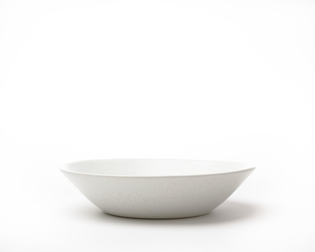 White ceramic bowl on a white background