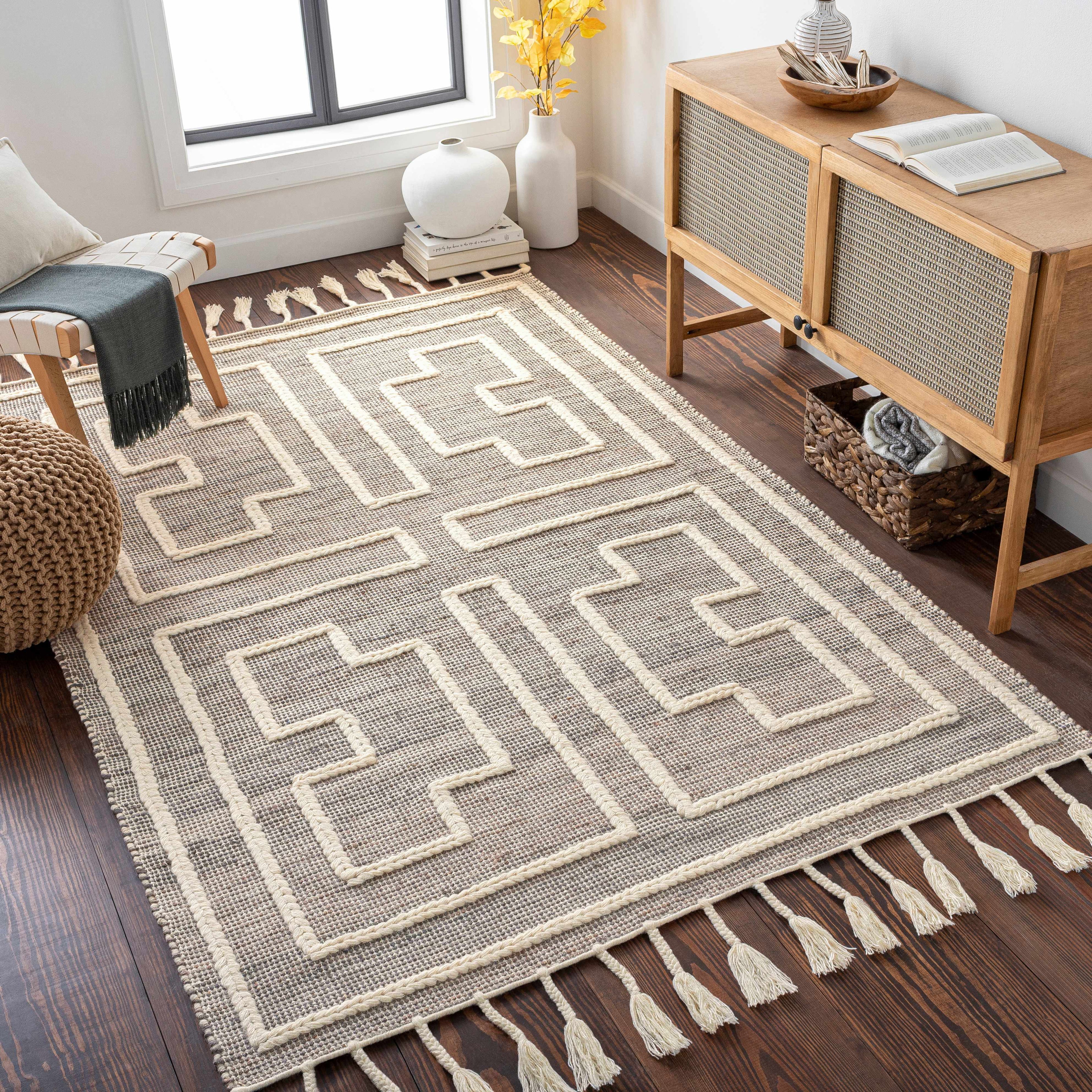 Azra Tasseled Jute & Wool Rug