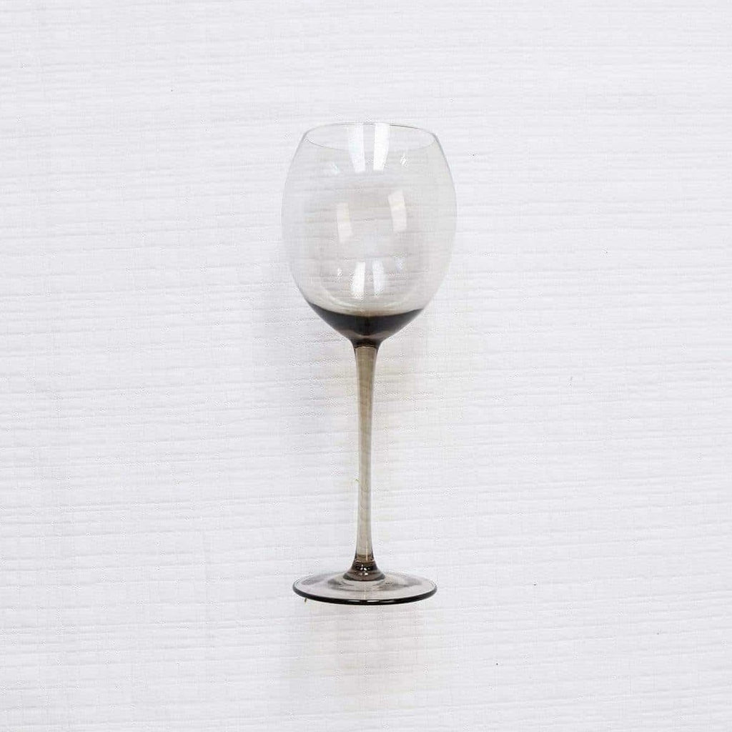 Modern Black Smoke Glass - Set of 4