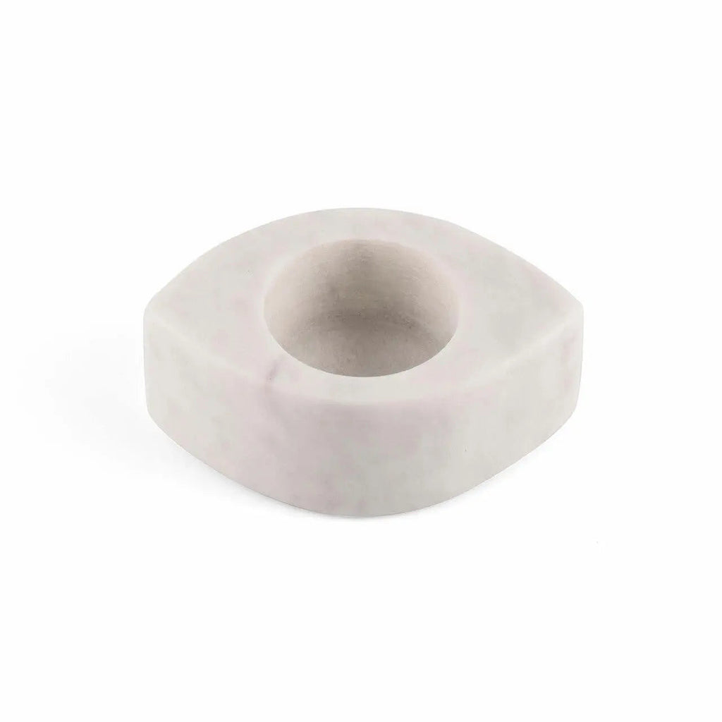 Supports de bougies chauffe-plat Blossom en marbre, lot de 2