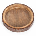 Lot de 3 coupes en bois d'écorce
