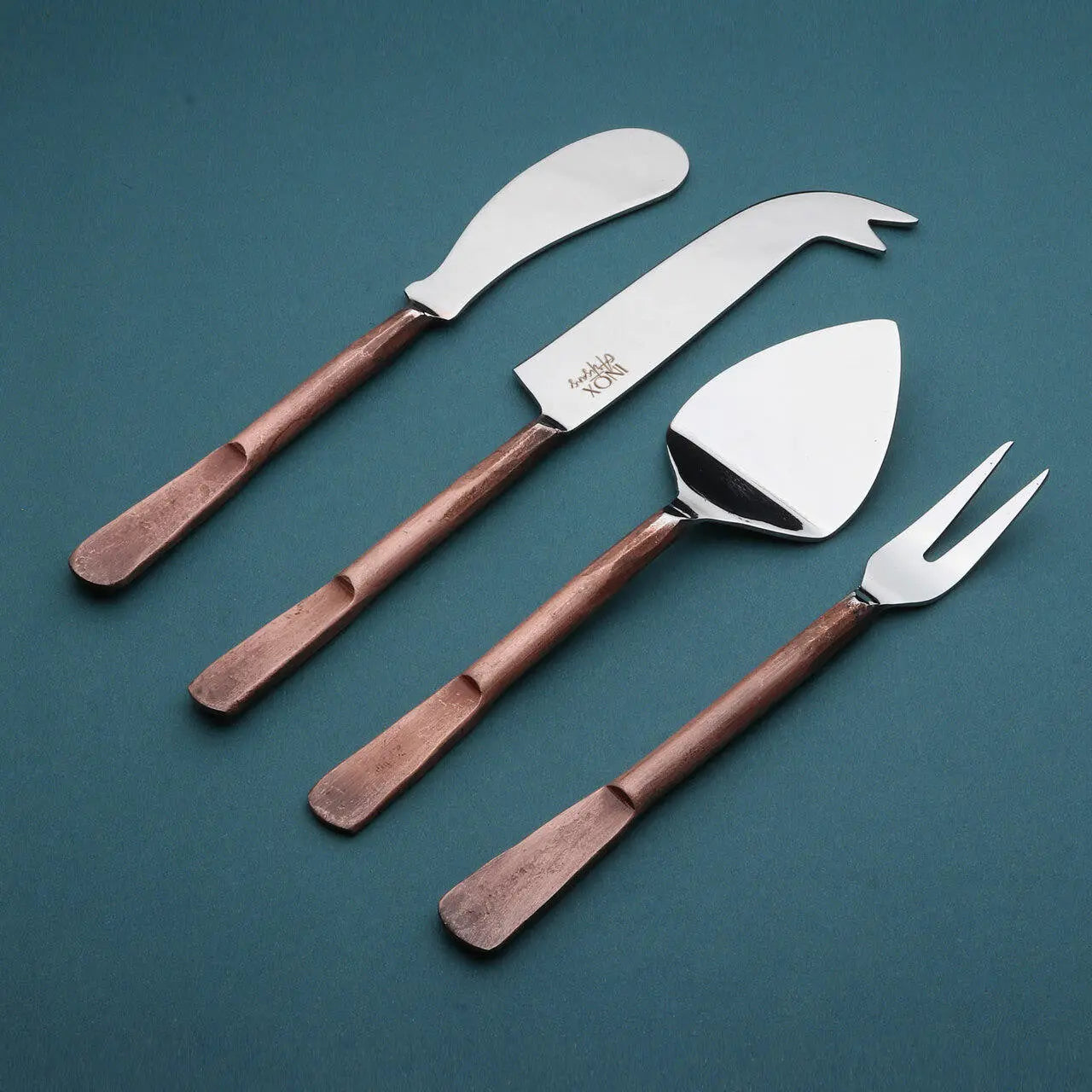 Ensemble Couteaux à Fromage, Spatule et Fourchette Celia
