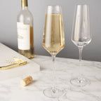 Flûtes à champagne Raye Angled Crystal, lot de 2