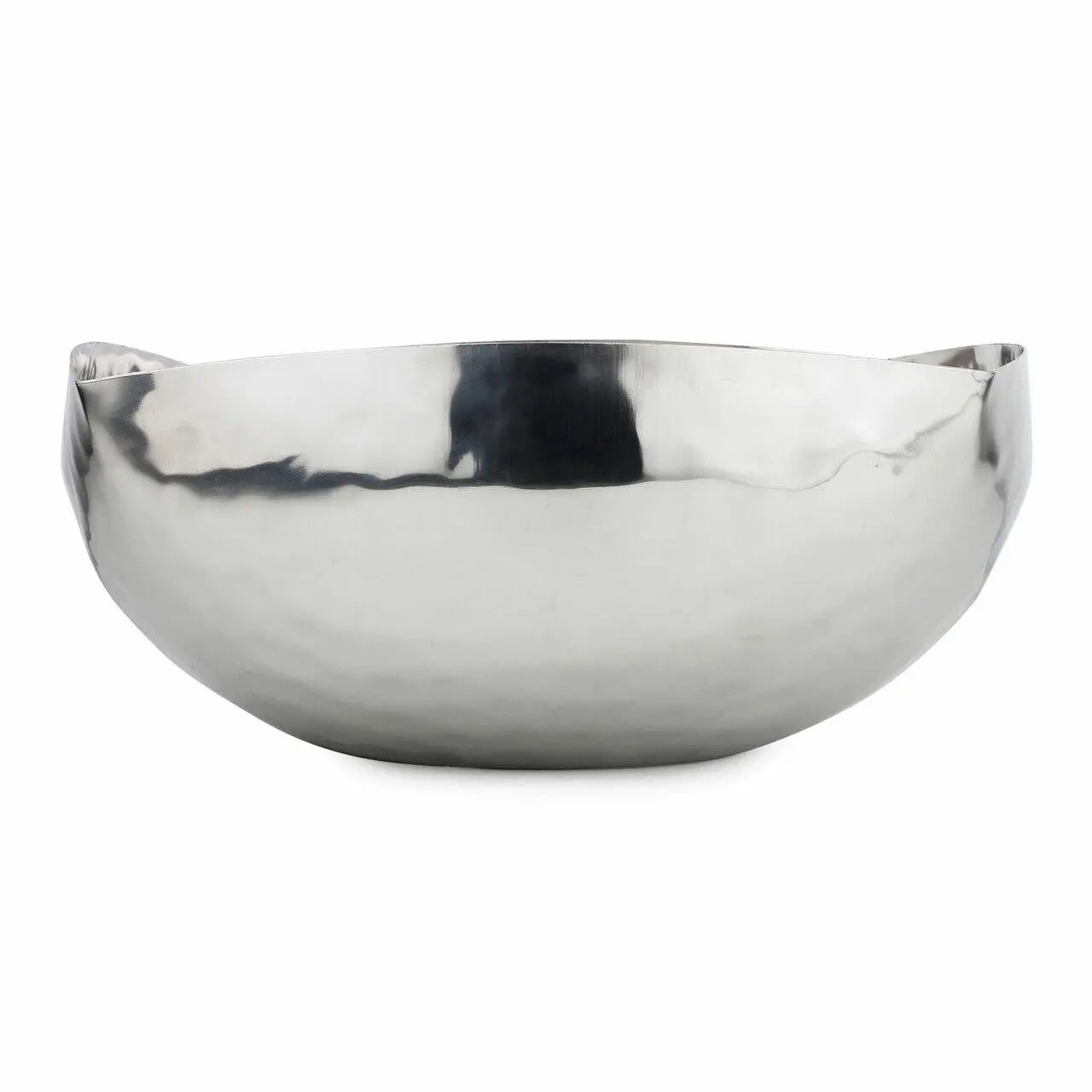 Marble-patterned metal bowl on a white background
