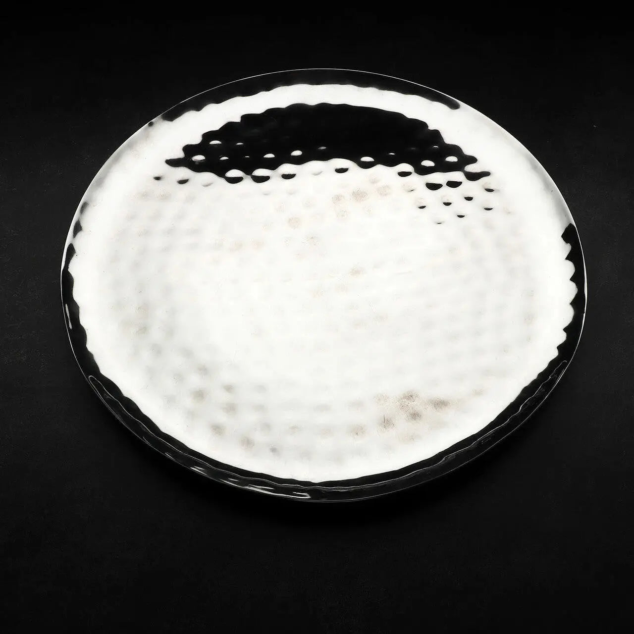 Full Polished Stainless Steel 14"-15" Round Service Tray