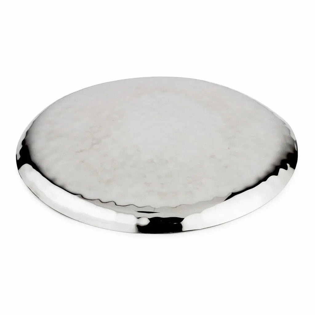 Full Polished Stainless Steel 14"-15" Round Service Tray