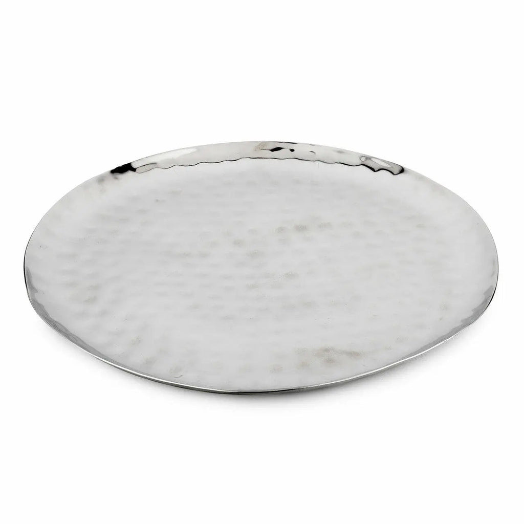 Full Polished Stainless Steel 14"-15" Round Service Tray