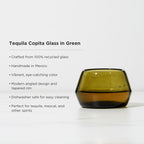Verre à téquila Copita vert