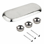 Ensemble de 7 pièces pour condiments, martelé