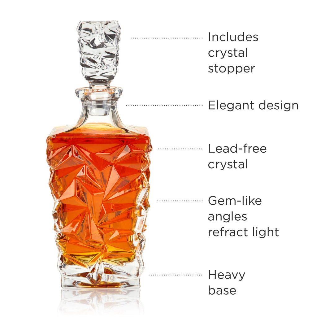 Carafe à whisky en cristal Prism