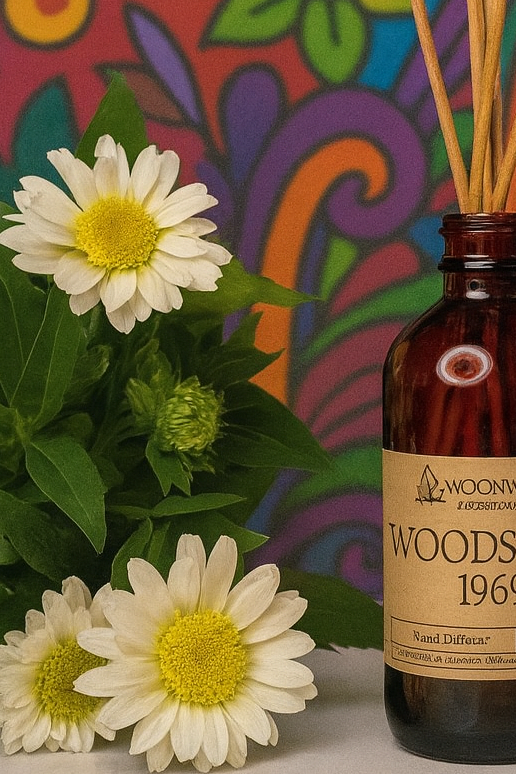 Woodstock 1969 - REED DIFFUSER - Hemp, Grass, Nag Champa & Patchouli