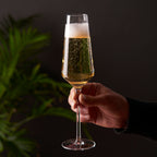 Flûtes à champagne Raye Angled Crystal, lot de 2