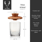 Kit de cocktail fumé à portion individuelle Alchemi
