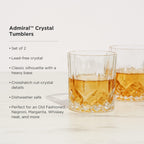 Amiral Crystal Tumblers – Lot de 2