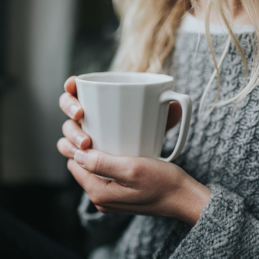 Monday Mug - Handmade Porcelain Coffee Mug