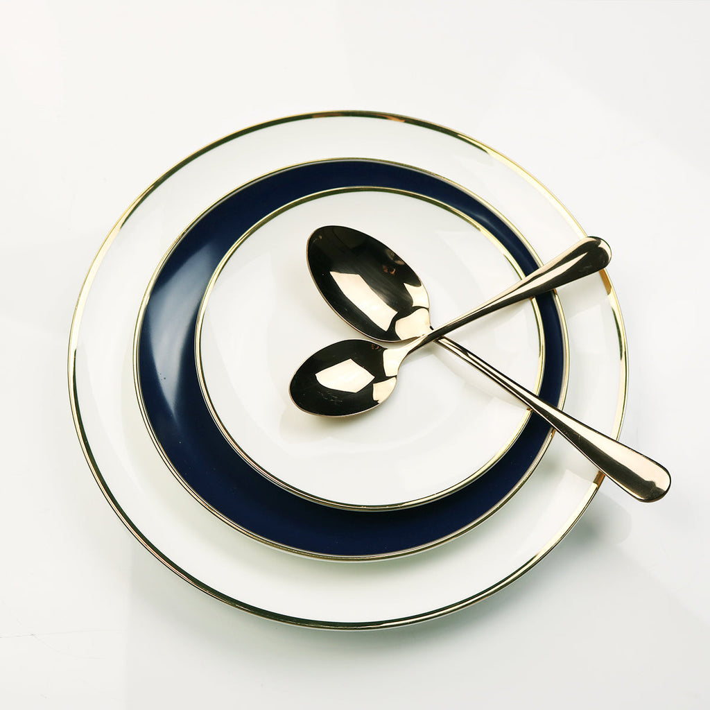 New Sapphire Blue Jewel Salad Plate - Set of 4