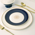 Nouvelle assiette à salade Saphir bleu bijou - Lot de 4