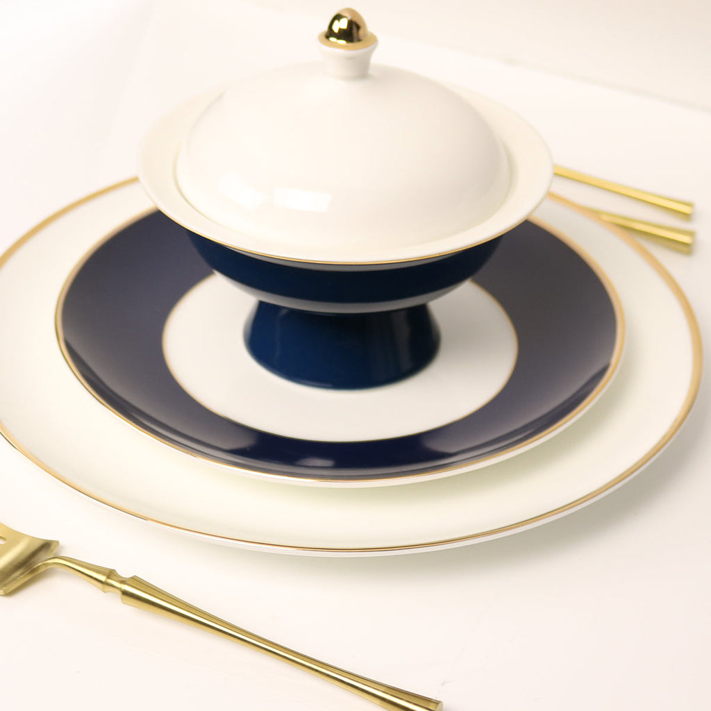 New Sapphire Blue Jewel Salad Plate - Set of 4