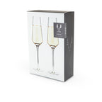Flûtes à champagne Raye Angled Crystal, lot de 2