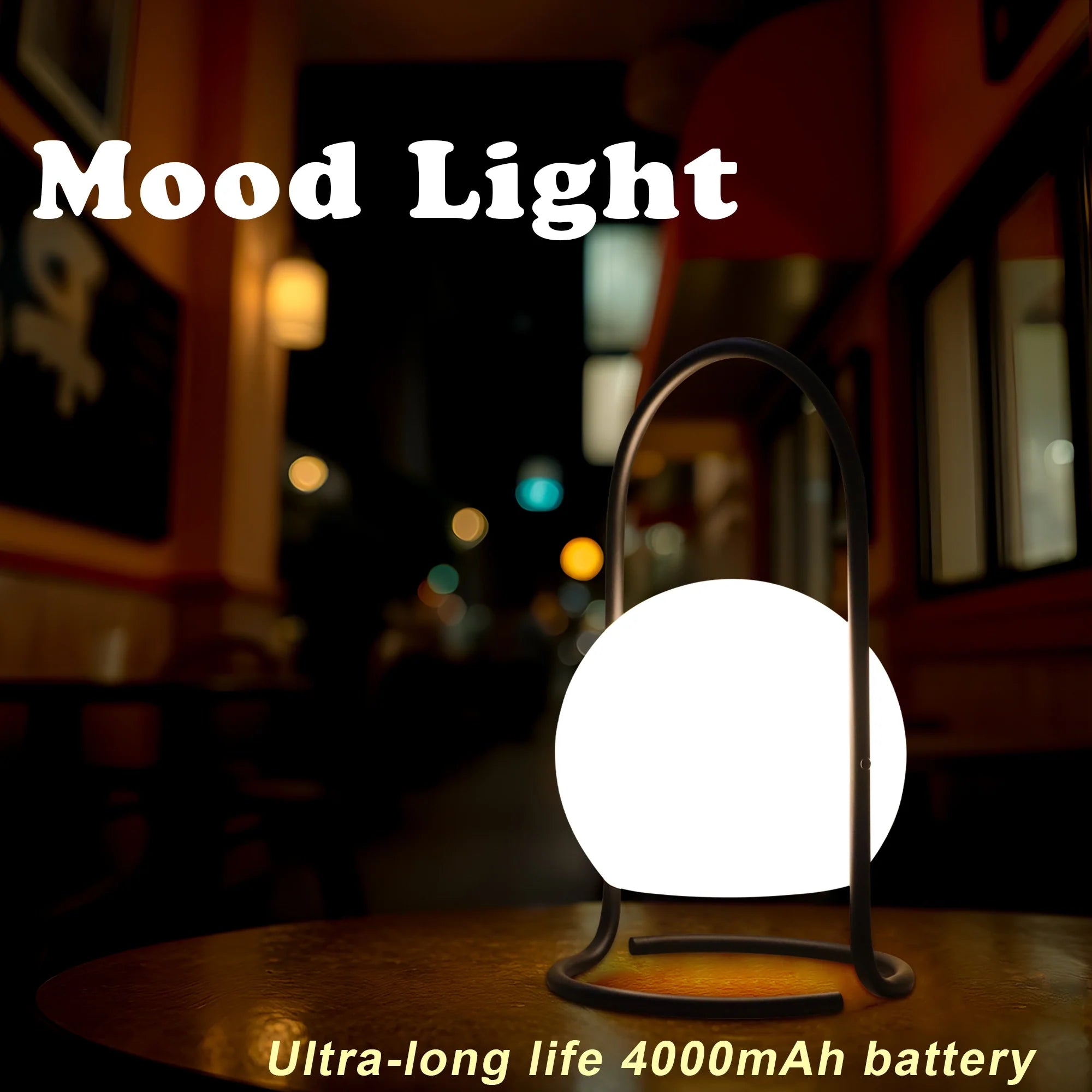 Portable waterproof Rechargeable Table Lamp 2600mAh