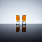 Raye Verres à shot en cristal à fond épais - Lot de 2