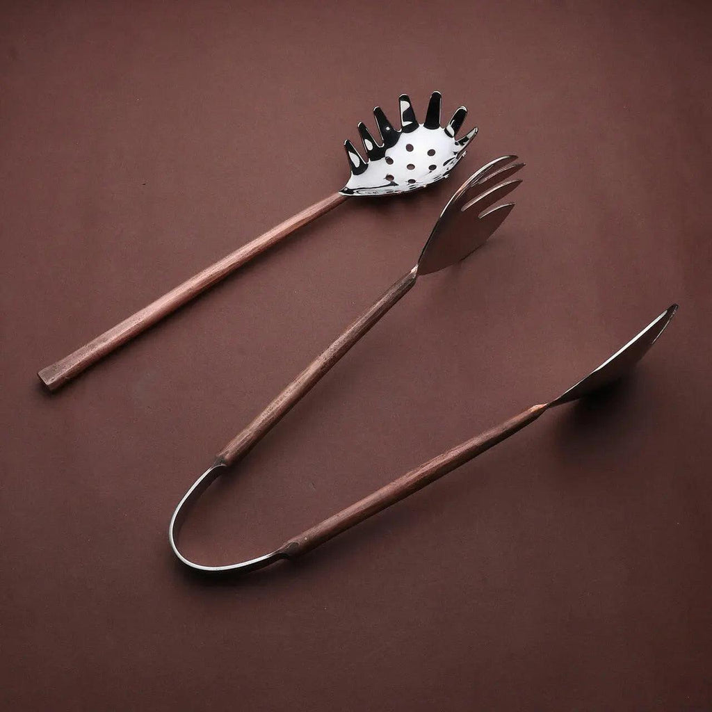 Sundance Pasta Server & Tongs — 2-Piece Set