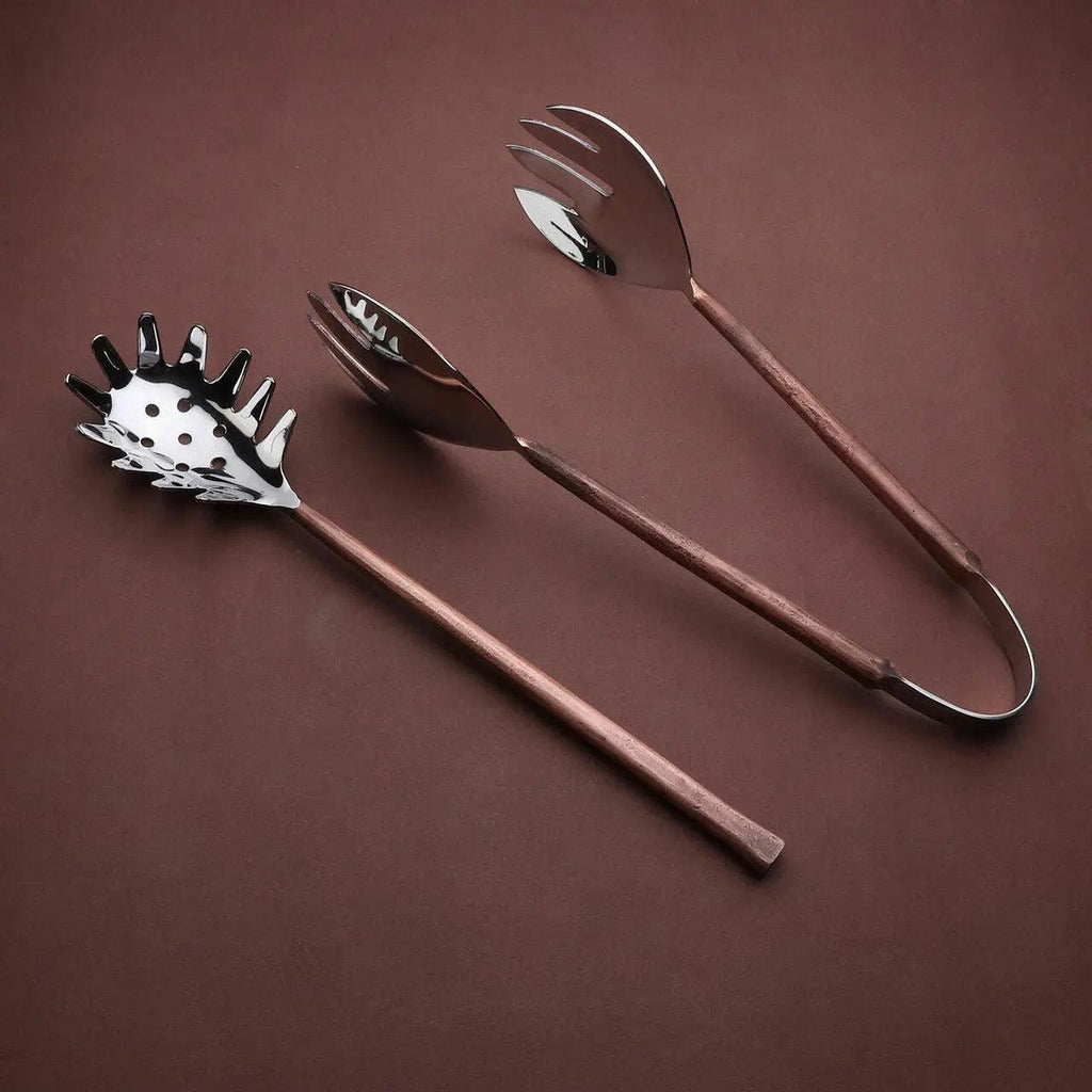 Sundance Pasta Server & Tongs — 2-Piece Set
