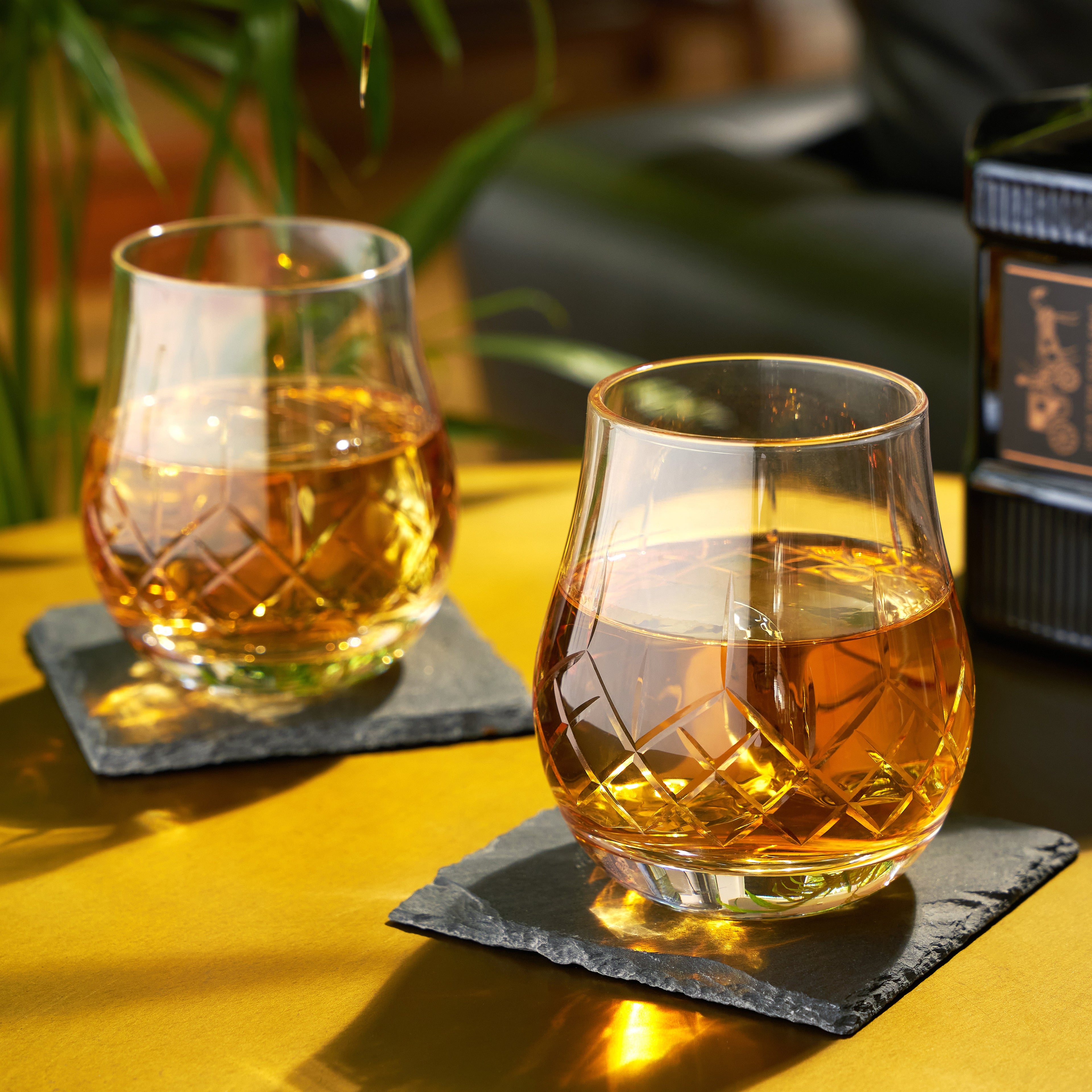 Admiral Crystal Whiskey Heavyweight Glasses Set of 2