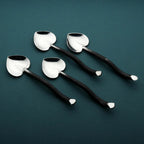 Cuillères à café/dessert Cœur de brindille – Ensemble de 4 pièces