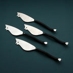 Ensemble 4 pièces de couteaux/spatules à fromage Ratoncito Twig